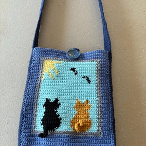 Curious Cats Crochet Bag Pattern PDF