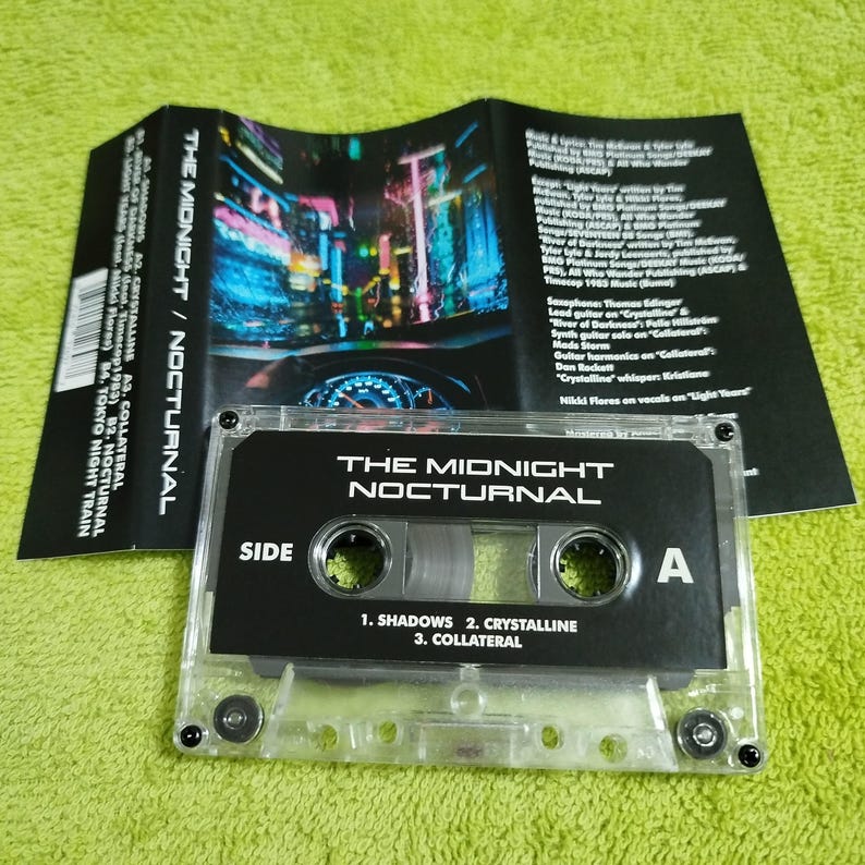 Midnatt - nattlig - oändlig sommar - monster kassettband Elektronisk, Synthwave, Synth-pop bild 6