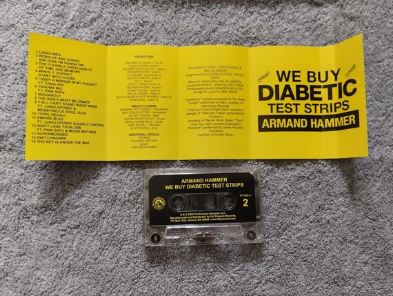 Armand Hammer – We Buy Diabetic Test Strips Cassette Tape Hip Hop