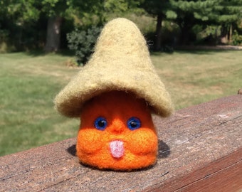 Magick Mushrooms Needle Felted Wool Sculpture.