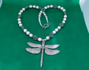 Dragonfly Beaded Necklace