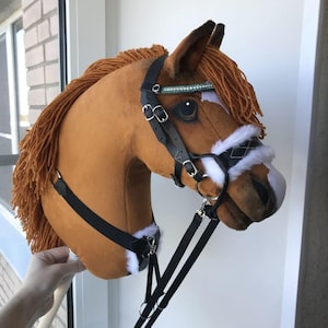 Hobby Horse With Bridle And Martingale A4