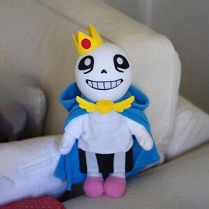 King Undertale Sans Plush, Gamer Boyfriend Gift, Kawaii Plushie, Stuffed animal, Sans Undertale