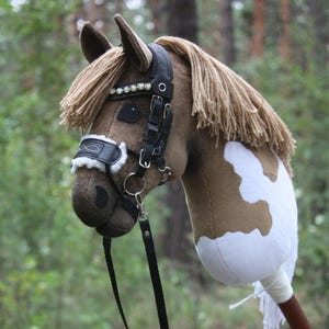 Hobby Horse Pony Size, Brown White Horse, Gift For Horse Lover