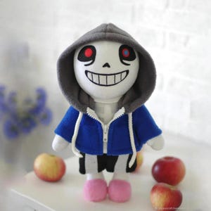Dust Undertale Sans Plush, Gamer Boyfriend Gift, Kawaii Plushie, Stuffed animal, Sans Undertale