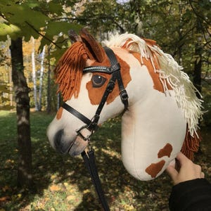 Realistic Horse, Hobby Horse Peppered With Bridle A4