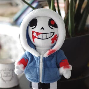 Horror Undertale Sans Plush, Gamer Boyfriend Gift, Kawaii Plushie, Stuffed animal, Sans Undertale