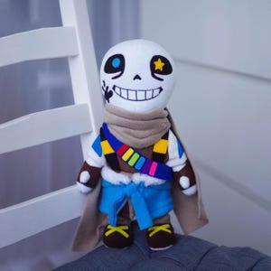 Ink Undertale Sans Plush, Gamer Boyfriend Gift, Kawaii Plushie, Stuffed animal, Sans Undertale