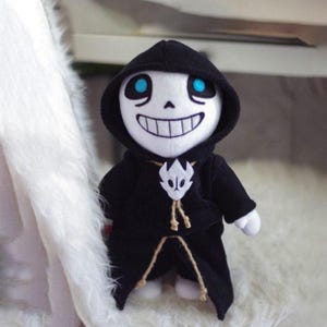 Reaper Undertale Sans Plush, Gamer Boyfriend Gift, Kawaii Plushie, Stuffed animal, Sans Undertale