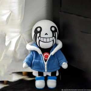 Killer Undertale Sans Plush, Gamer Boyfriend Gift, Kawaii Plushie, Stuffed animal, Sans Undertale
