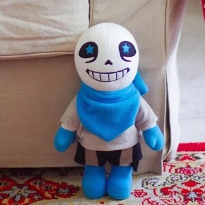 Blueberry Undertale Sans Plush, Gamer Boyfriend Gift, Kawaii Plushie, Stuffed animal, Sans Undertale