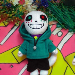 Juke Paint Undertale Sans Plush, Gamer Boyfriend Gift, Kawaii Plushie, Stuffed animal, Sans Undertale