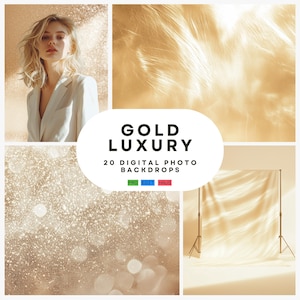 20 Gold Luxury Textures, Portrait Studio Backdrop, Fine Art Textures, Photo Background, Digital Background, Champagne Photography Backdrop