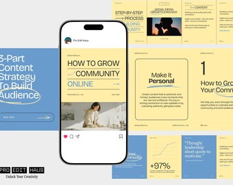 Instagram Carousel Canva Template, Seamless Social Media Posts for Coaches & SMM, Aesthetic Business Marketing Feed, Engagement Kit