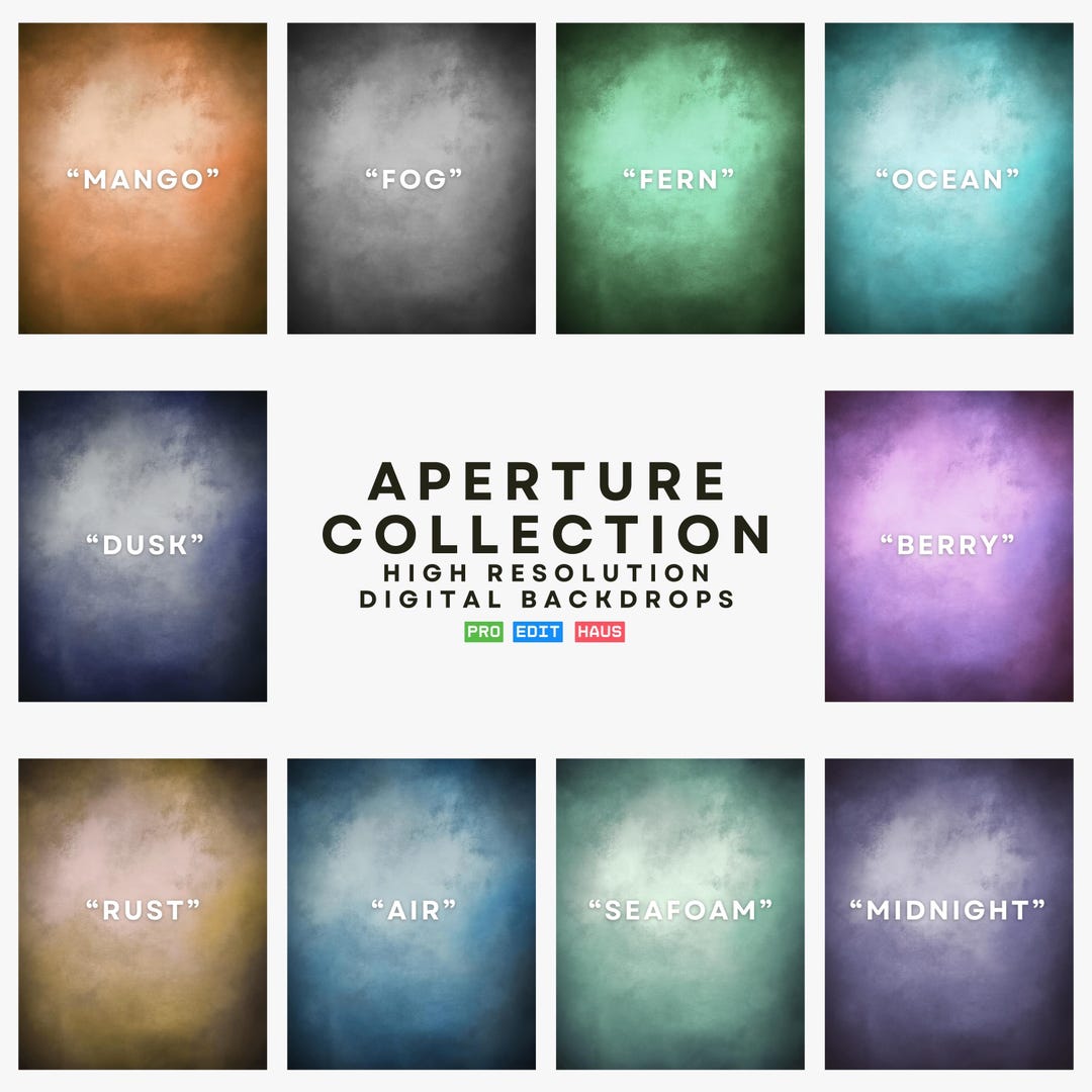 The Aperture Collection, 10 Soft Texture Warm Hues Digital Backdrops ...