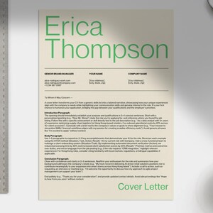 Minimalist Resume Template, Clean Creative CV Design (canva, A4 & US ...