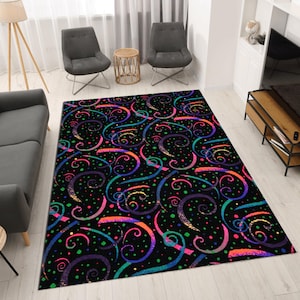 Arcade Rug,80s Carpet Aesthetic,Handmade Rug,Retro Arcade Rug,Colorful Arcade Rug for Gamer Room, Retro Video Game Rug, Player Charter Rug