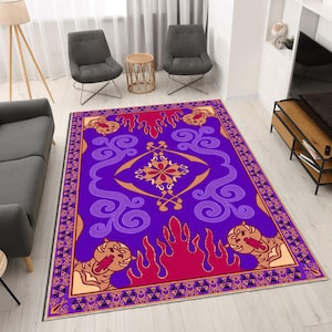 Aladdin&#39;s And Flying Carpet Rugs, Flying Carpet Rug, Aladdin&#39;s Rug, Soft Rug, , Saloon Rug, Indoor Rug,Vintage Persian-Style Aladdin Rug