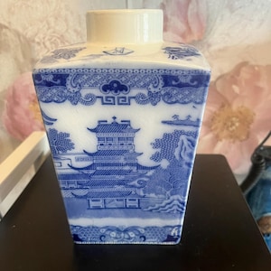 Ringtons Willow Design Tea Caddy