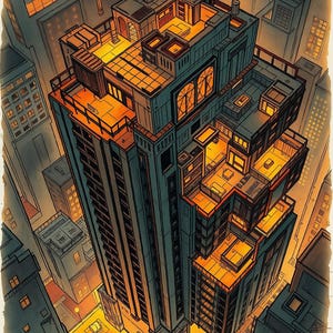 10 battlemaps of cyberpunk rooftops. Starfinder, Cyberpunk 2020, RED, Shadowrun, TTRPG, Roll20, Fantasy Grounds, VTT