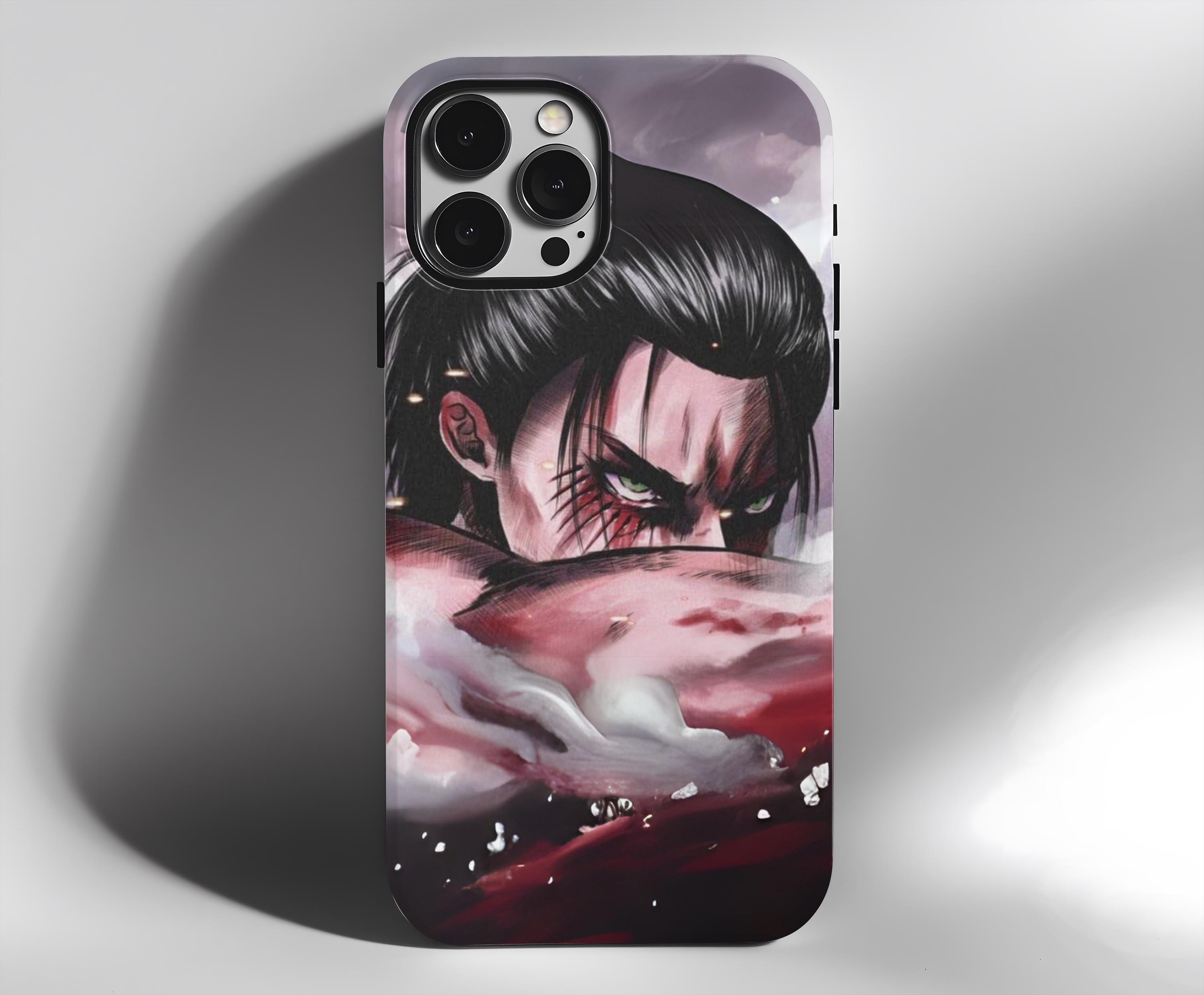 Eren Yeager Phone Case Attack on Titan iPhone Case AoT Merch Anime Merch Anime Phone Case Gift For Him Gift For Her Valentines Day Gift