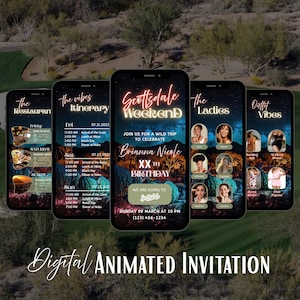 Scottsdale Bachelorette Party Itinerary: Customizable Mobile Video (Digital Download)