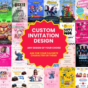 Custom Invitation, Made To Order Invitation, Customized Digital Birthday Invitation, Baby Shower Invitation, Instant Download