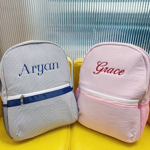 Personalized Kids Backpack for School - Custom Name Bookbag with School Supplies Pockets - Durable Backpack for Grade School Students