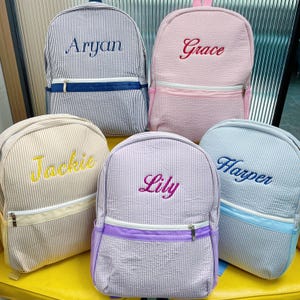 Personalized Kids Backpack for School - Custom Name Bookbag with School Supplies Pockets - Durable Backpack for Grade School Students