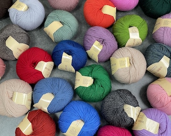 Luxury Merino Wool Yarn - Ultra Soft Hand Dyed Worsted Weight - Knitting Yarn, Crochet Yarn - New Shop Discount - Limited Time Offer!