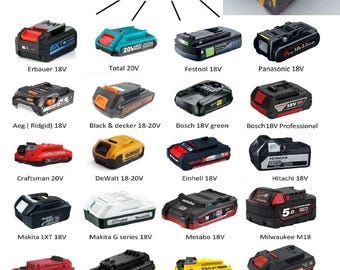 Quad Battery Carrier, Caddy, Holder, Transporter, Basket (CHOOSE YOUR BATTERY)