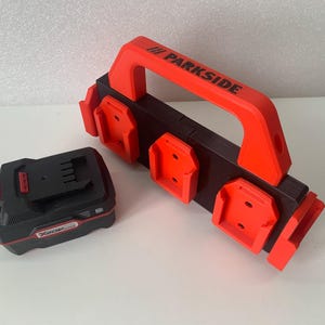 Battery Caddy, Carrier, Transporter, Organizer for 8x Parkside x20V Batteries