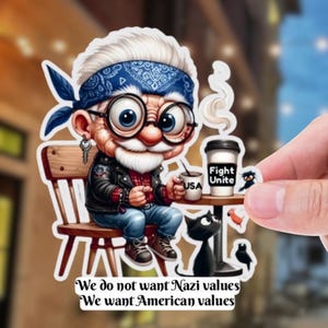Anti MAGA political sticker or magnet.