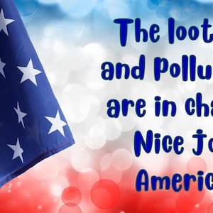 Anti Trump political bumper sticker.