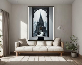 Reloj de nieve / Arte imprimible