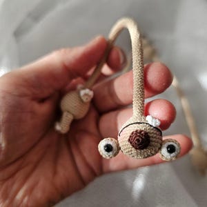 Miniature Crochet Sloth  Handmade Amigurumi Decor Bag Accessory