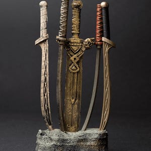 Sword Bookmarks 3D Printed Unpainted Model