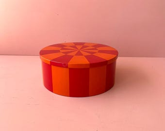 Caja de galletas vintage Nanna Ditzel Dinamarca danesa 60s 70s 1960s 1970s Dosis Blechdose Keksdose
