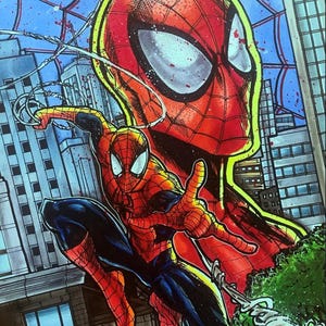 Spider-man artwork A4 print