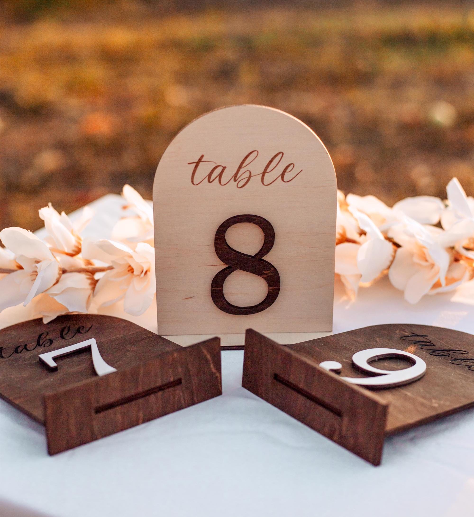 Wooden Wedding Table Number - Wedding Table Decor, Rustic Country ...
