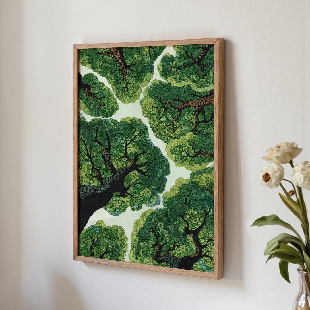 Forest Landscape Print, Serene Nature Wall Art (Digital Download)