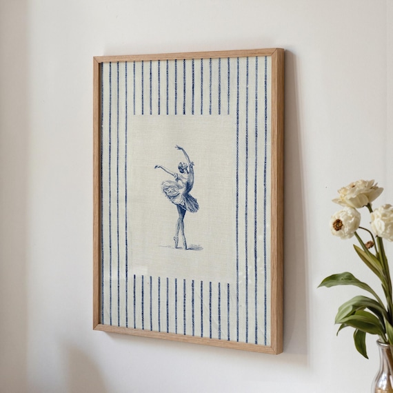 Vintage Ballet Art Print, Cottagecore Wall Art (Digital Download)