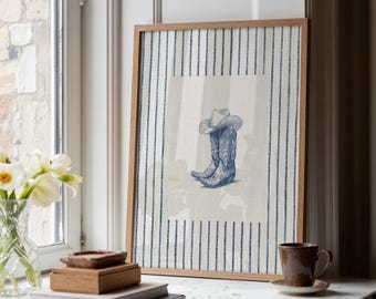 Cowgirl Boots Print, Western Home Decor (Digital Download)
