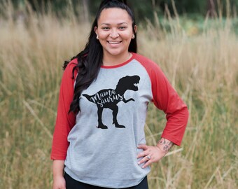 7 ate 9 Apparel Kids Nice ish Christmas Red Raglan Tee