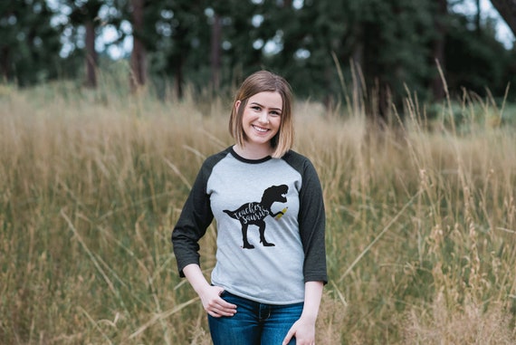 Teacher Shirt Teachersaurus Dinosaur 