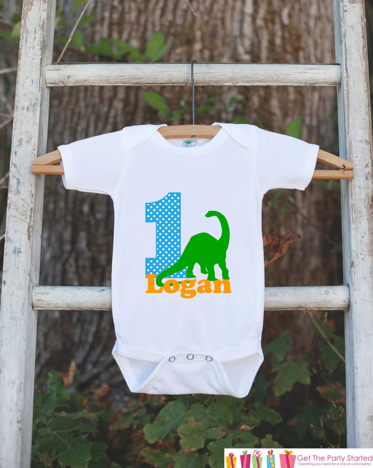 First Birthday Dinosaur Outfit Personalized Dino Bodysuit | Etsy