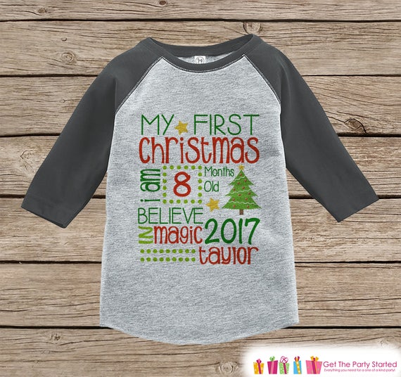 my first christmas shirt girl