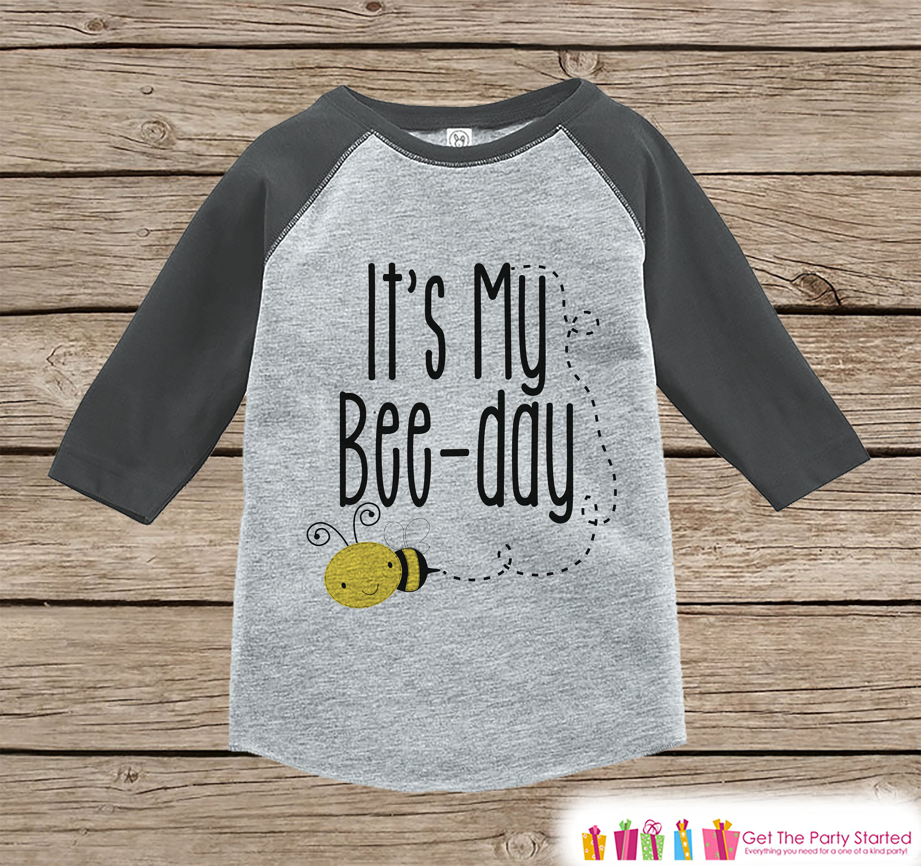 Kids Birthday Shirt Bee It's My Bee-day 