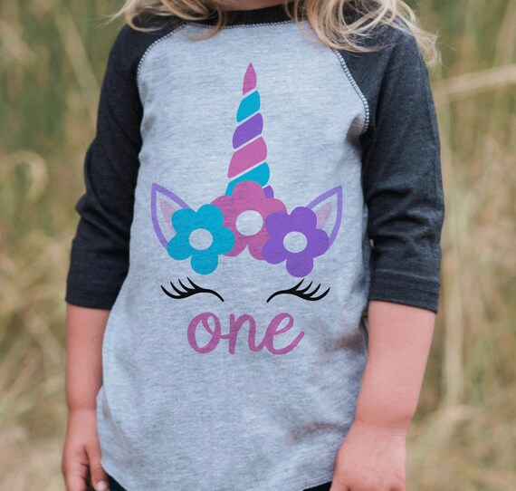 unicorn 1st birthday shirt