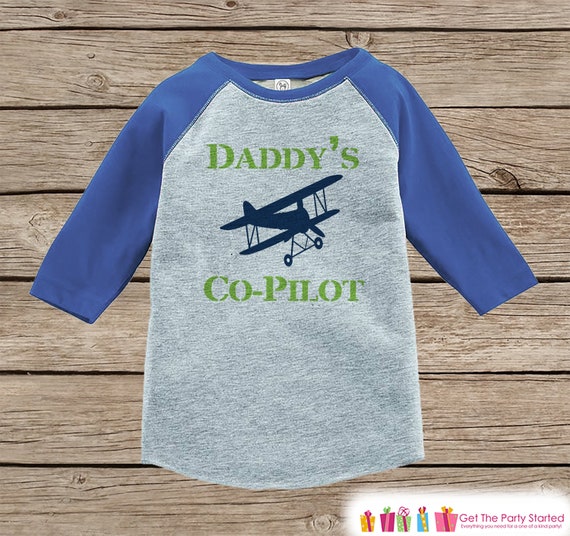 Daddy S Co Pilot Airplane Shirt Boys Novelty Vintagle Plane Tee Daddy S Co Pilot Airplane Shirt Boys Novelty Vintagle Plane Tee